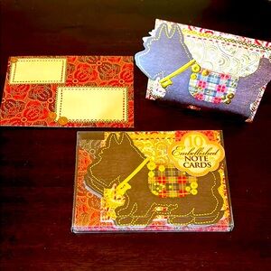 🐾Scottish Terrier Plaid Note Cards Set of 10 with Matching Envelopes NWT